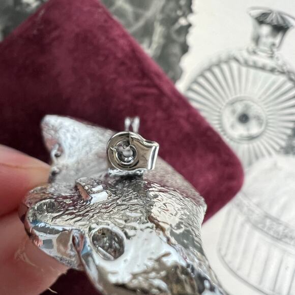 Vintage 1960s Gerry’s Silver Tone Leaf Brooch Pin Elegant Nature Jewelry - Picture 7 of 9